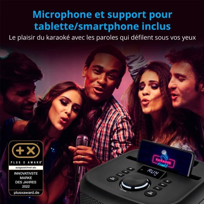 Enceinte - MEDION - Compact - 50W RMS - Anneau LED multicolore