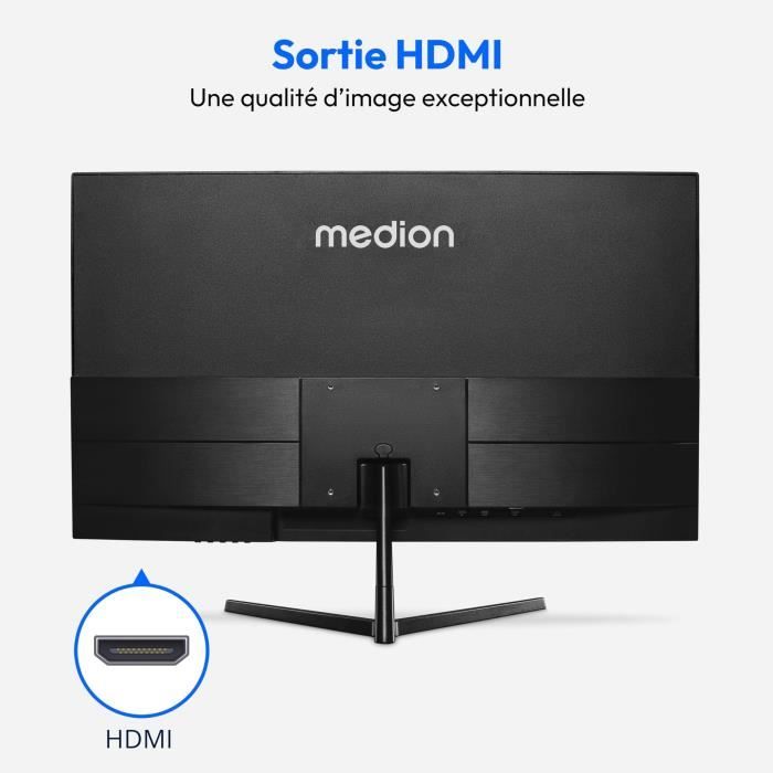 Ecran PC - MEDION - AKOYA P52218 MD 20150 - 54,6 cm (22'') Full HD - HDR10 - HDMI - Sans cadre