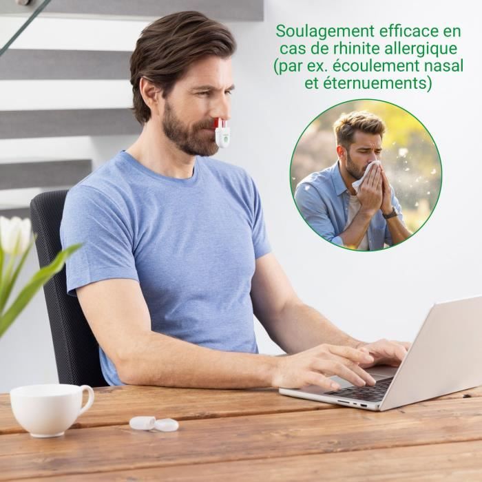 Appareil soulageant les rhinites allergiques / rhumes - MEDISANA - Medinose compact - Sans produit chimique - 3 minutes - Blanc