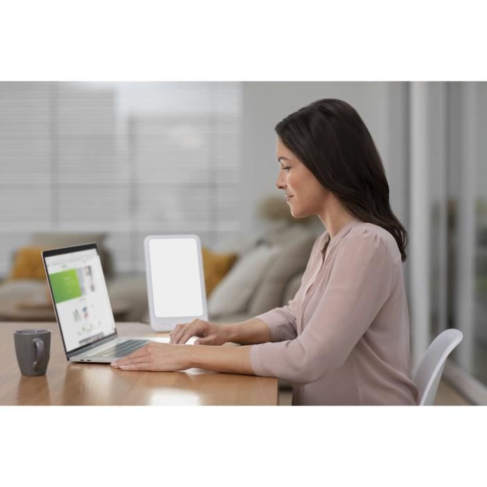 Lampe de luminothÈrapie - MEDISANA - LT 460 10.000 Lux - LED - Energisante - Compacte Portable - Pochette de transport