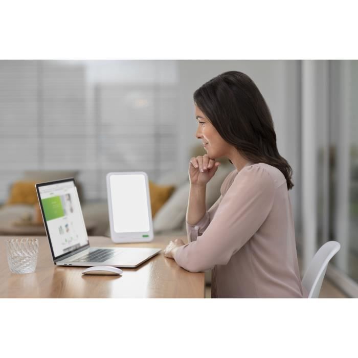 Lampe de luminothÈrapie - MEDISANA - LT 460 10.000 Lux - LED - Energisante - Compacte Portable - Pochette de transport