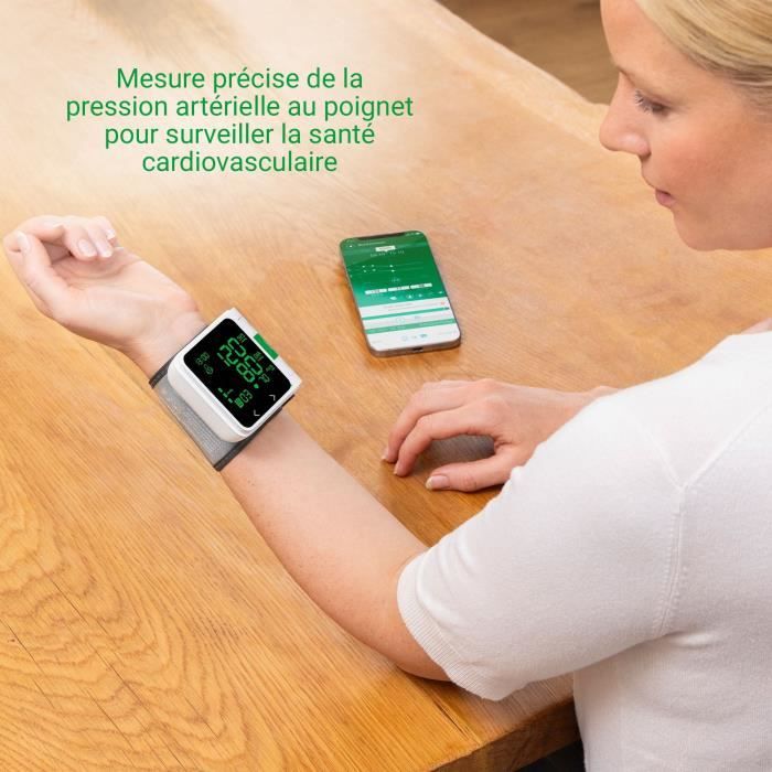 Tensiometre de poignet connecté - MEDISANA - BW 360 - 1,5 V - Dispositif médical certifié - Blanc