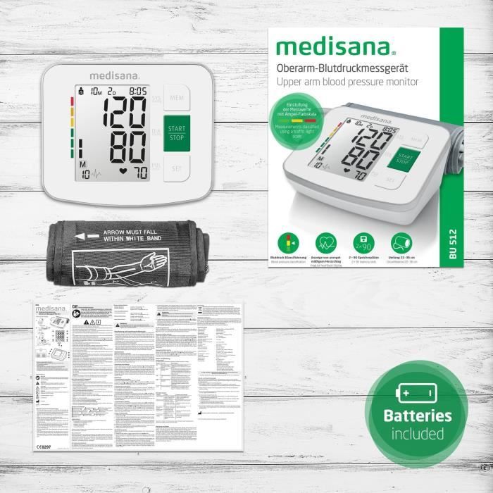 Medisana Tensiometre BU 512 Blanc