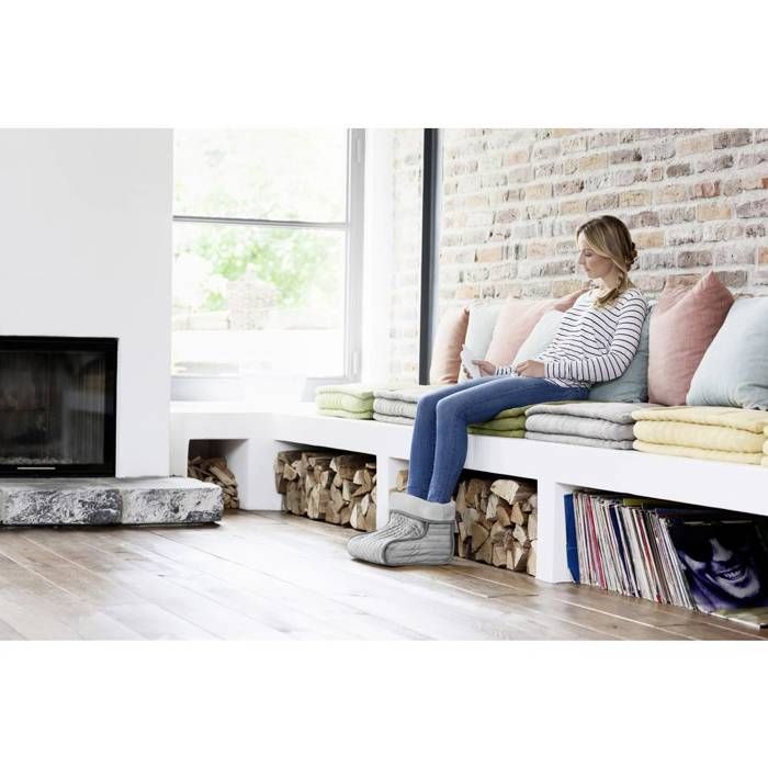 Chauffe-pieds medisana - Ultradoux - 6 niveaux de tempÈrature - minuteur - lavable - certifiÈ oeko-tex - rechauffe et soulage