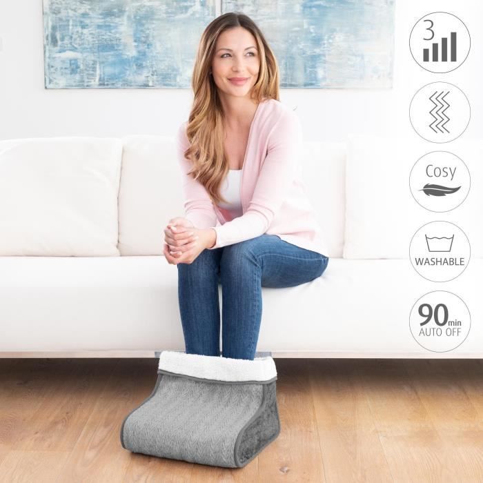 Chauffe-pieds - MEDISANA - FW 150 - 6 niveaux de tempÈrature - Minuteur - Lavable - Rechauffe et soulage