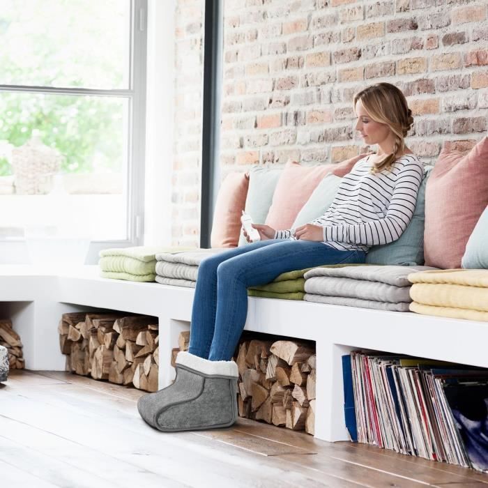 Chauffe-pieds - MEDISANA - FW 150 - 6 niveaux de tempÈrature - Minuteur - Lavable - Rechauffe et soulage