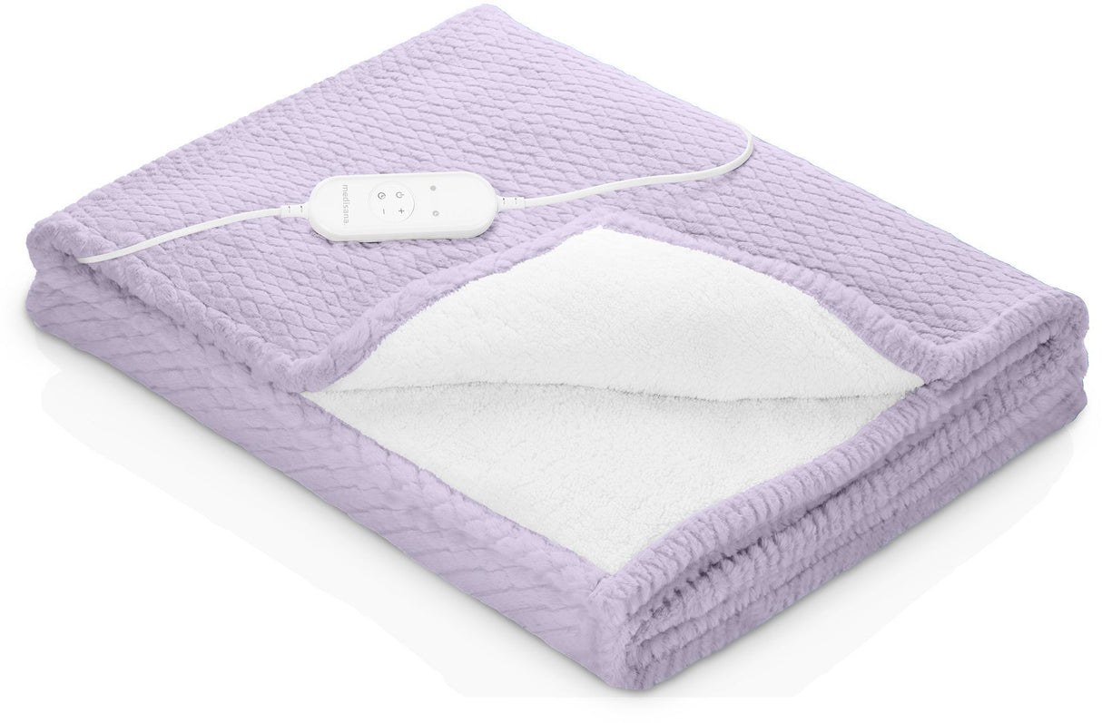 Couverture chauffante reversible - MEDISANA - HB 418 - 120 W - 9 réglages - 180 x 130 cm - Violet