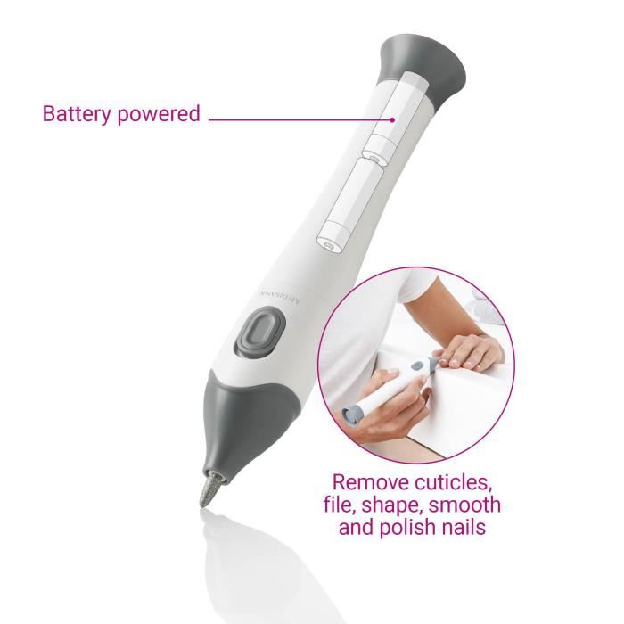 Set de manucure pÈdicure - MEDISANA MP 810 - …limination des cuticules et soin des ongles - 5 accessoires