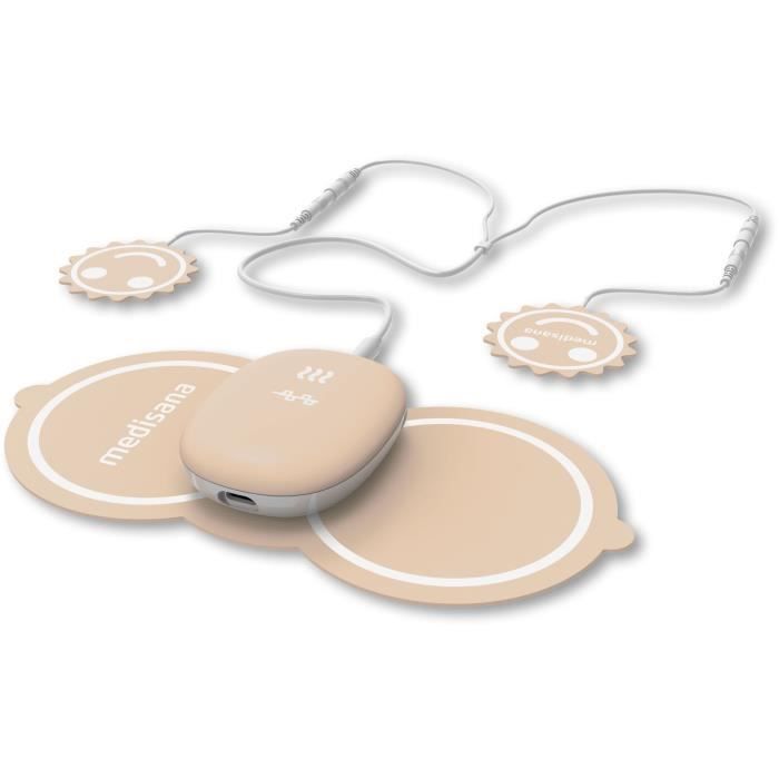Appareil soulageant les douleurs menstruelles - MEDISANA - TT 250 TENS - 4 electrodes - Ventre et dos - Beige