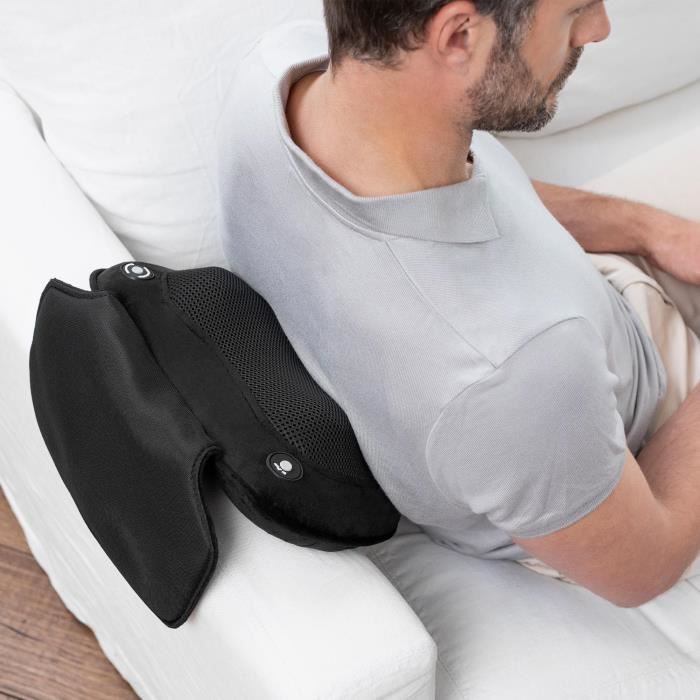MEDISANA MC 850 - Coussin de massage Shiatsu Èpaules, dos, jambes et cou - 2 vitesses - Fonction chaleur - Rembourrage flexible
