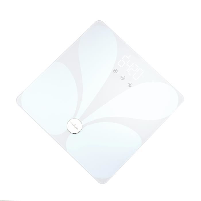 Pese personne connecté medisana BS 412 Impédancemetre Bluetooth Analyse corporelle 180kg max
