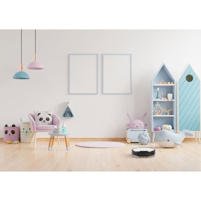 MEDION X40 SW - Robot Aspirateur Laveur - 8000 Pa - 400 ml - Navigation Laser et Fonction Balayage