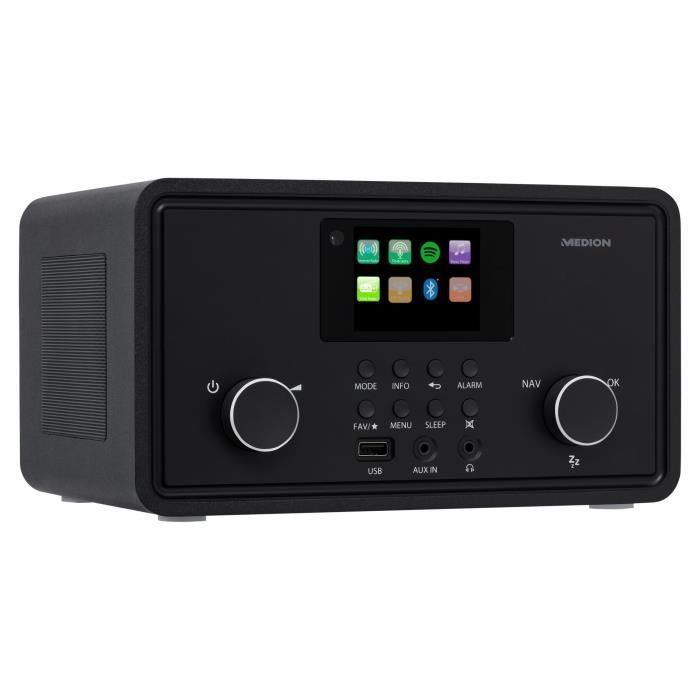 Radio Internet - MEDION - DAB - Bluetooth - 2x10W RMS - Noir