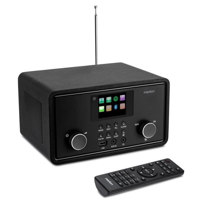 Radio Internet - MEDION - DAB - Bluetooth - 2x10W RMS - Noir