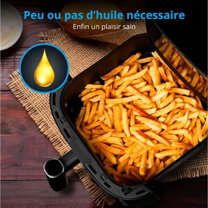 Friteuse a air chaud sans huile - MD 11780 - TempÈrature jusqu'a 230 ∞C - 10 programmes - 5 L - 1500 Watt