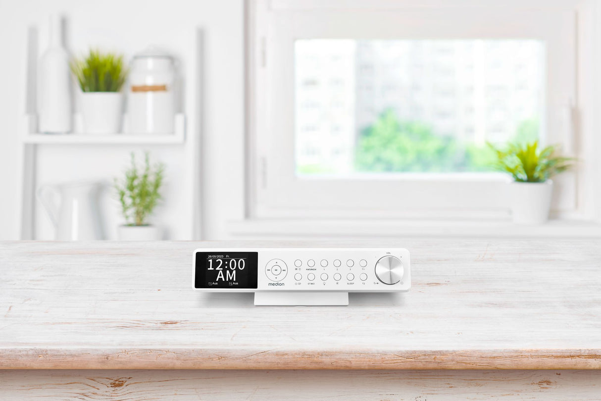Radio de Cuisine - MEDION - DAB+ - 2x3W RMS - Blanc