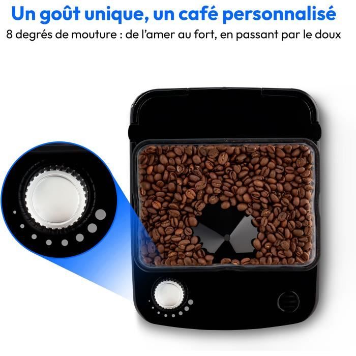 Cafetiere Filtre Digitale Isotherme avec Broyeur - MEDION - 1000W - 1,0L - Silver