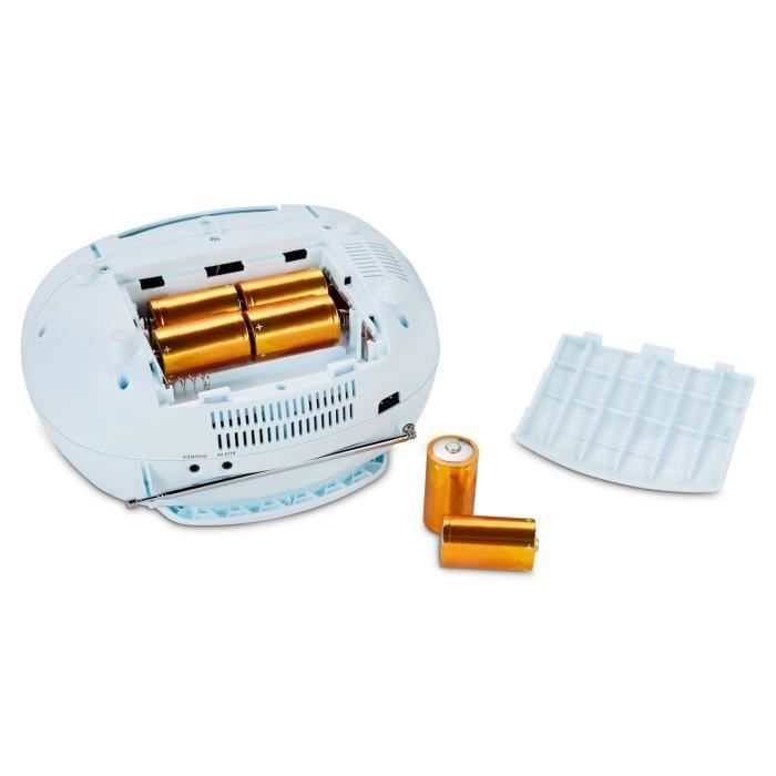 Radio CD - MEDION - FM - 2x2,2W RMS - Bleu