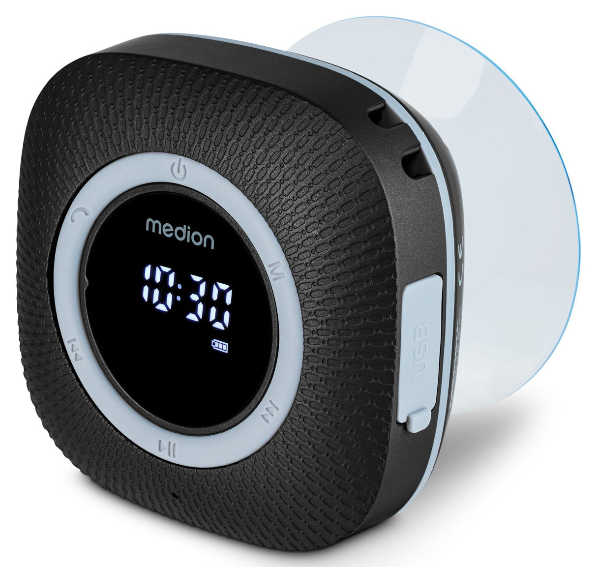 Radio de Douche - MEDION - FM - Bluetooth - IPX6 - Ventouse de fixation - Noir