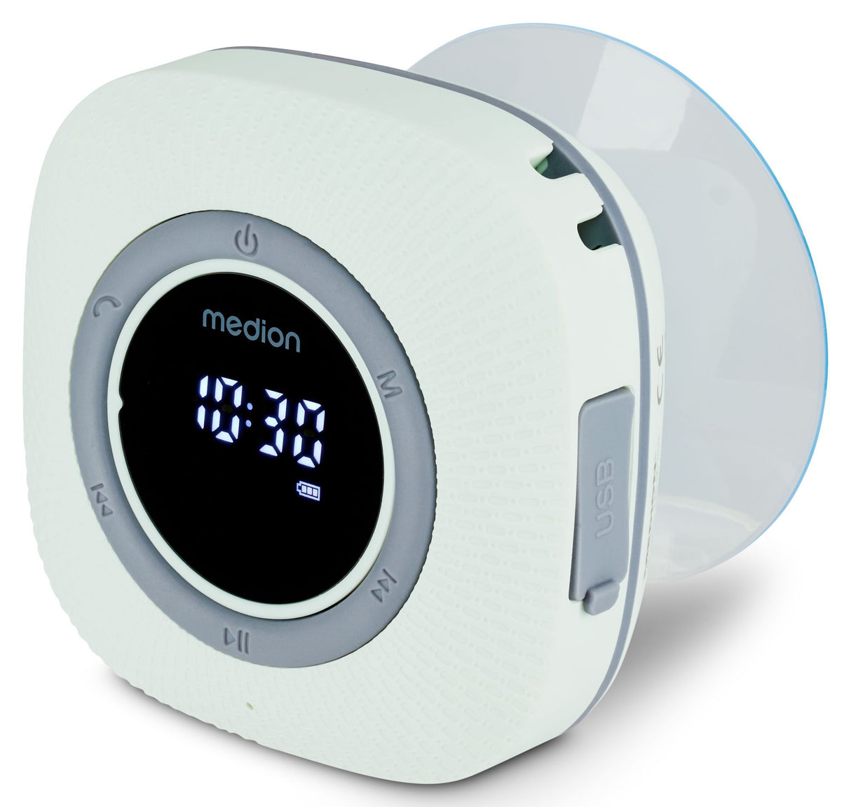 Radio de Douche - MEDION - FM - Bluetooth - IPX6 - Ventouse de fixation - Vert