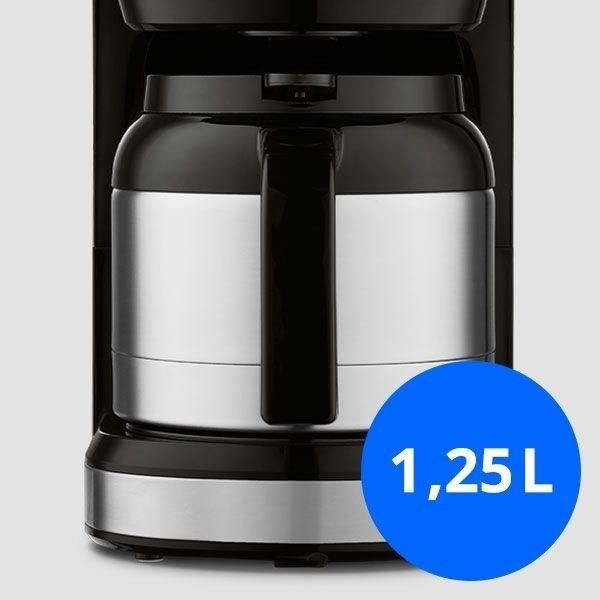 Cafetiere Filtre Digitale Isotherme - MEDION - 900W - 1,2L - Silver