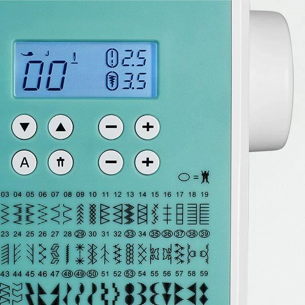 Machine a Coudre Numérique - MEDION - SD 36 - 38W - 270 Points - 700 tr/min - LED - Turquoise