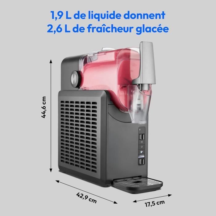 Machine a boissons glacées et granitées MEDION - MD12090 - Capacité 2,6L - 5 programmes - 200W