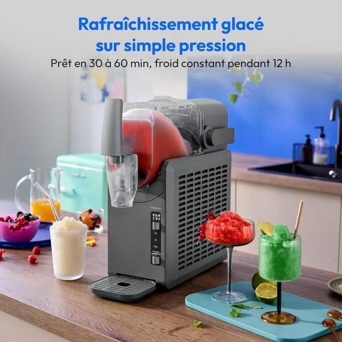 Machine a boissons glacées et granitées MEDION - MD12090 - Capacité 2,6L - 5 programmes - 200W