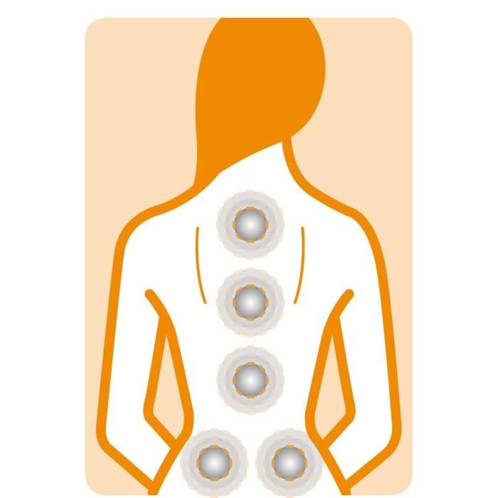 Housse de chaise de massage par vibration Medisana MCH - 4 zones de massage - fonction de chauffage