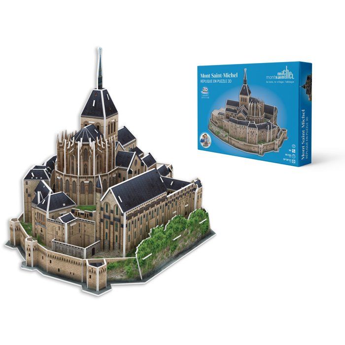 Puzzle 3D - MEGABLEU - Mont Saint Michel - 125 pieces - Des 7 ans