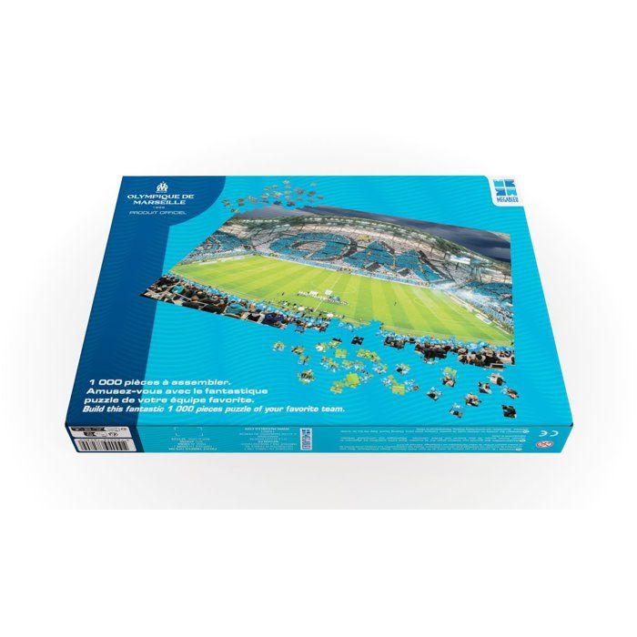 Puzzle 2D - MEGABLEU - Olympique de Marseille - 1000 pieces - Des 14 ans