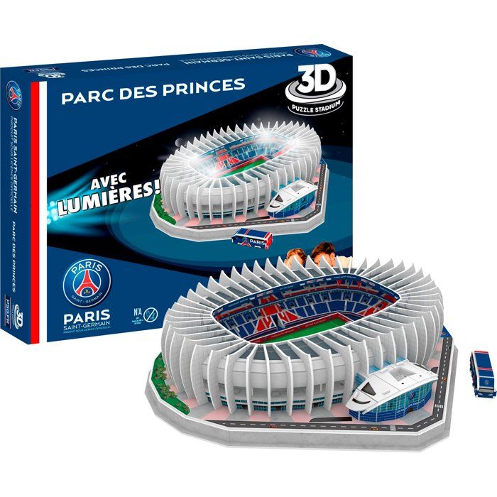 Puzzle 3D - MEGABLEU - Stade Paris Saint Germain - 111 pieces - LED - Des 7 ans