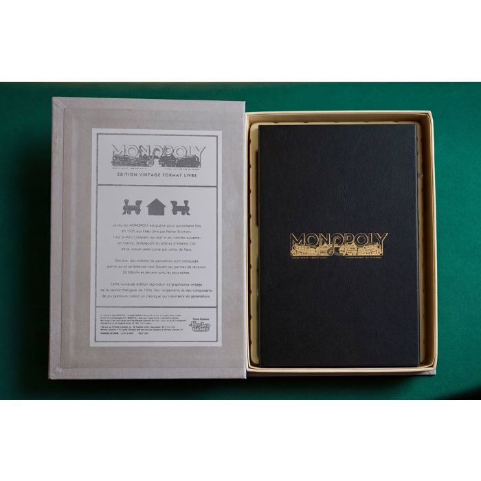 Monopoly édition vintage - Format livre - Jeu de société - MEGABLEU - Des 8 ans