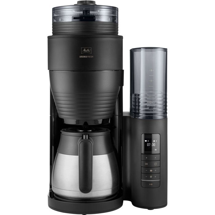 Cafetiere filtre avec moulin intégré - MELITTA - Aromafresh Therm Pro 1030-11 - 8 tasses - 1?080 W - Noir
