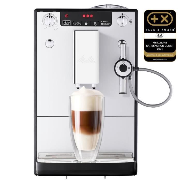 Machine a cafÈ expresso avec broyeur MELITTA Solo & Perfect Milk E957-203 - Argent - 15 bars - 1400 Watts