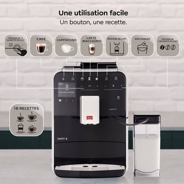 Machine a café automatique - MELITTA - Barista T Smart F830-102 - Noir