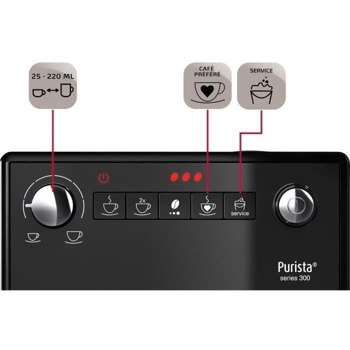 Machine a CafÈ a Grain MELITTA Purista - Argent