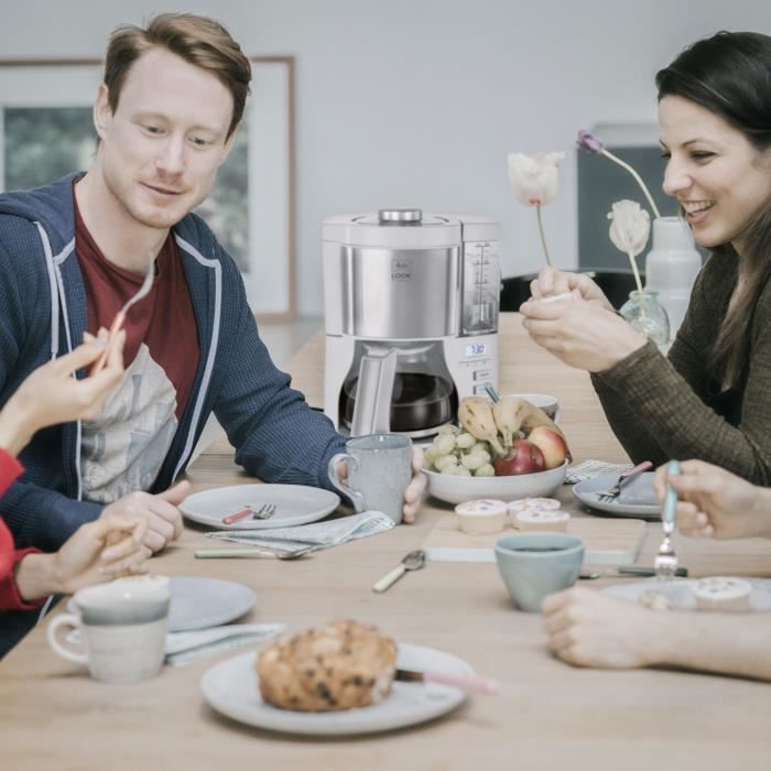 Cafetiere filtre - Melitta - Look V Timer 1025-07 - 1,25L - 10 tasses - 1080 Watts