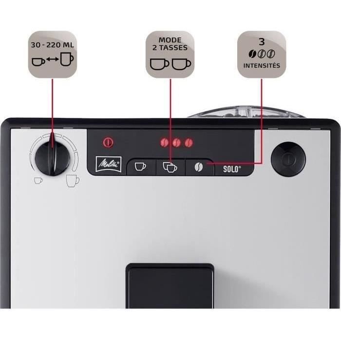 Machine a CafÈ broyeur a Grain MELITTA Solo - Pure Silver