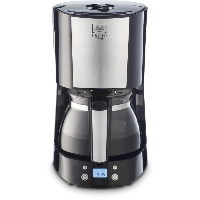 Cafetiere filtre MELITTA - Enjoy Top Timer 1017-11 noir - Fonction AromaSelector - Systeme anti-gouttes