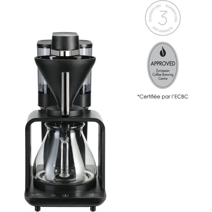 Cafetiere filtre - MELITTA - Epour 1024-11 - 1515 W - 2/8 tasses - Noir/Chrome