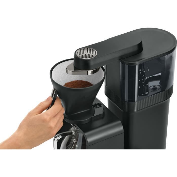 Cafetiere filtre - MELITTA - Epour 1024-11 - 1515 W - 2/8 tasses - Noir/Chrome