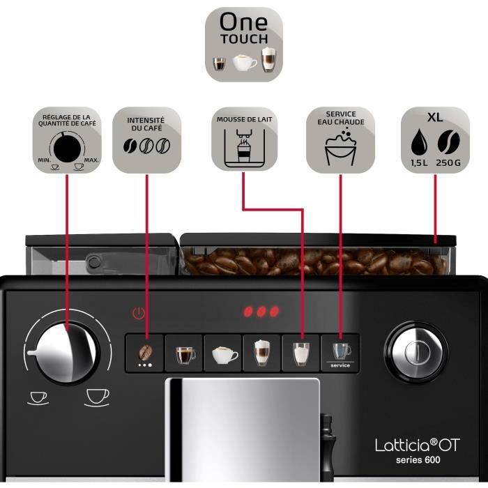 Machine a cafÈ automatique - MELITTA - Latticia OT F300-101 - Argent