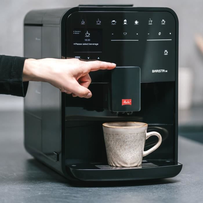 Machine a café automatique avec broyeur - MELITTA - Barista SE F830-003 - 1450 W - Noir