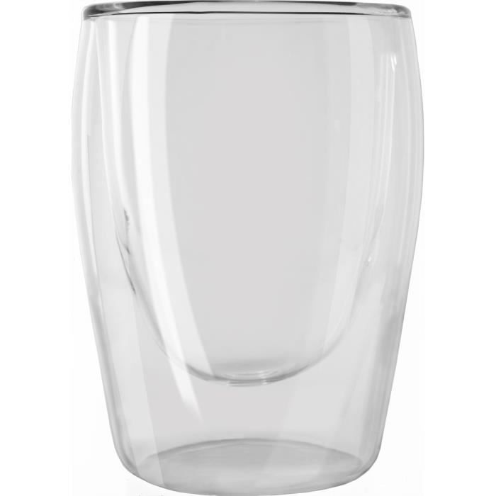 MELITTA Lot de 2 verres pour cafÈ Expresso 80 ml transparent