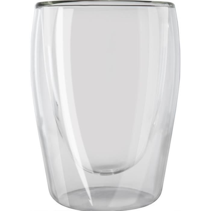 MELITTA Lot de 2 verres en borosilicate pour café long 200 ml transparent