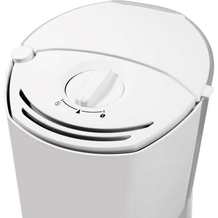 Cafetiere filtre MELITTA Enjoy Top Glass Blanc/Acier brossé 1017-03 - 15 tasses