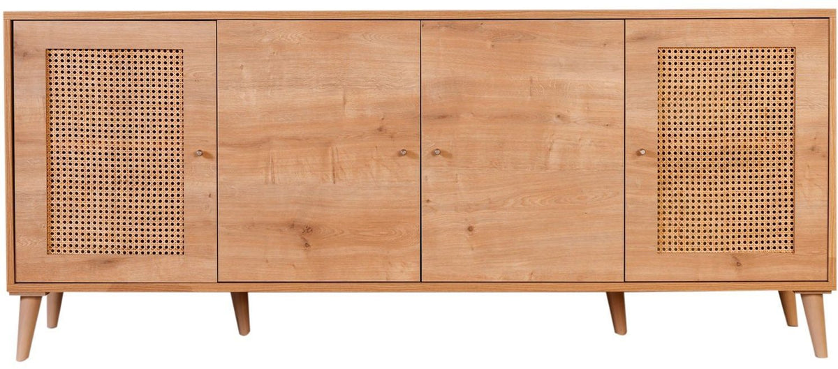 Buffet - HAZERAN - 4 portes - 180 x 81 x 41 cm - Chene