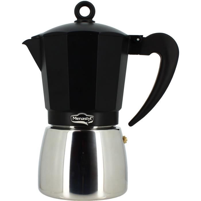 Cafetiere Italienne - MENASTYL - 3935071 - Aluminium - 9 tasses - Tous feux dont induction
