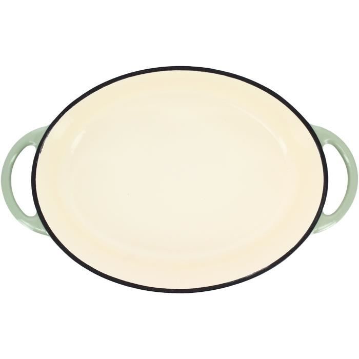 Cocotte - MENASTYL - 6020072 - Ronde - En fonte acier émaillé - Vert - 6,5 litres